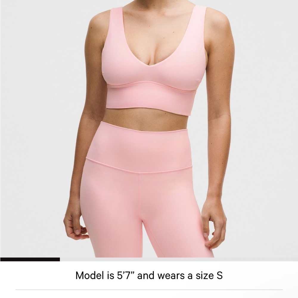 Lululemon Align V Neck Bra C/D cup green - Picture 3 of 3